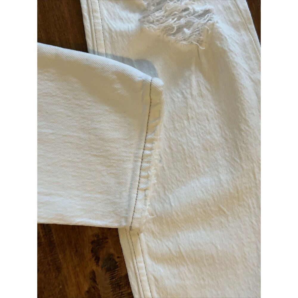New Abercrombie & Fitch Simone White High-Rise Jeans Pants Stretch Size 00 24 - Picture 9 of 12